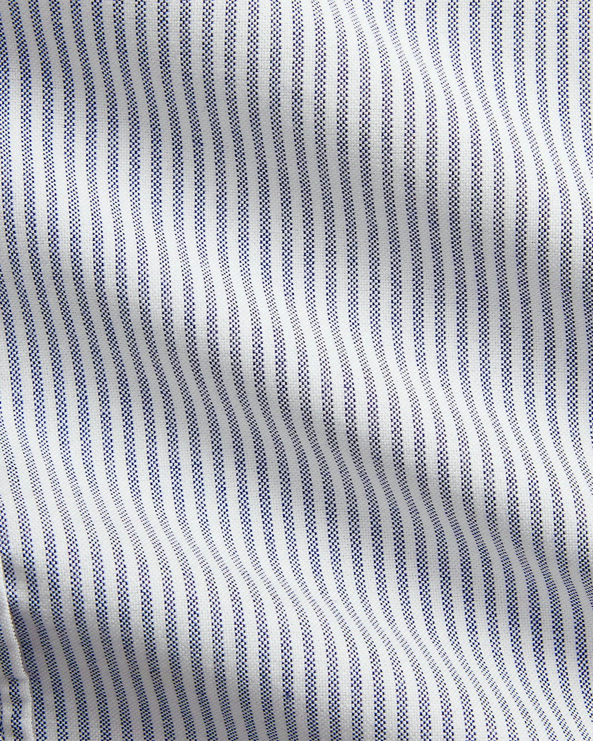 Ralph Lauren Blue White Striped Oxford Cotton Shirt