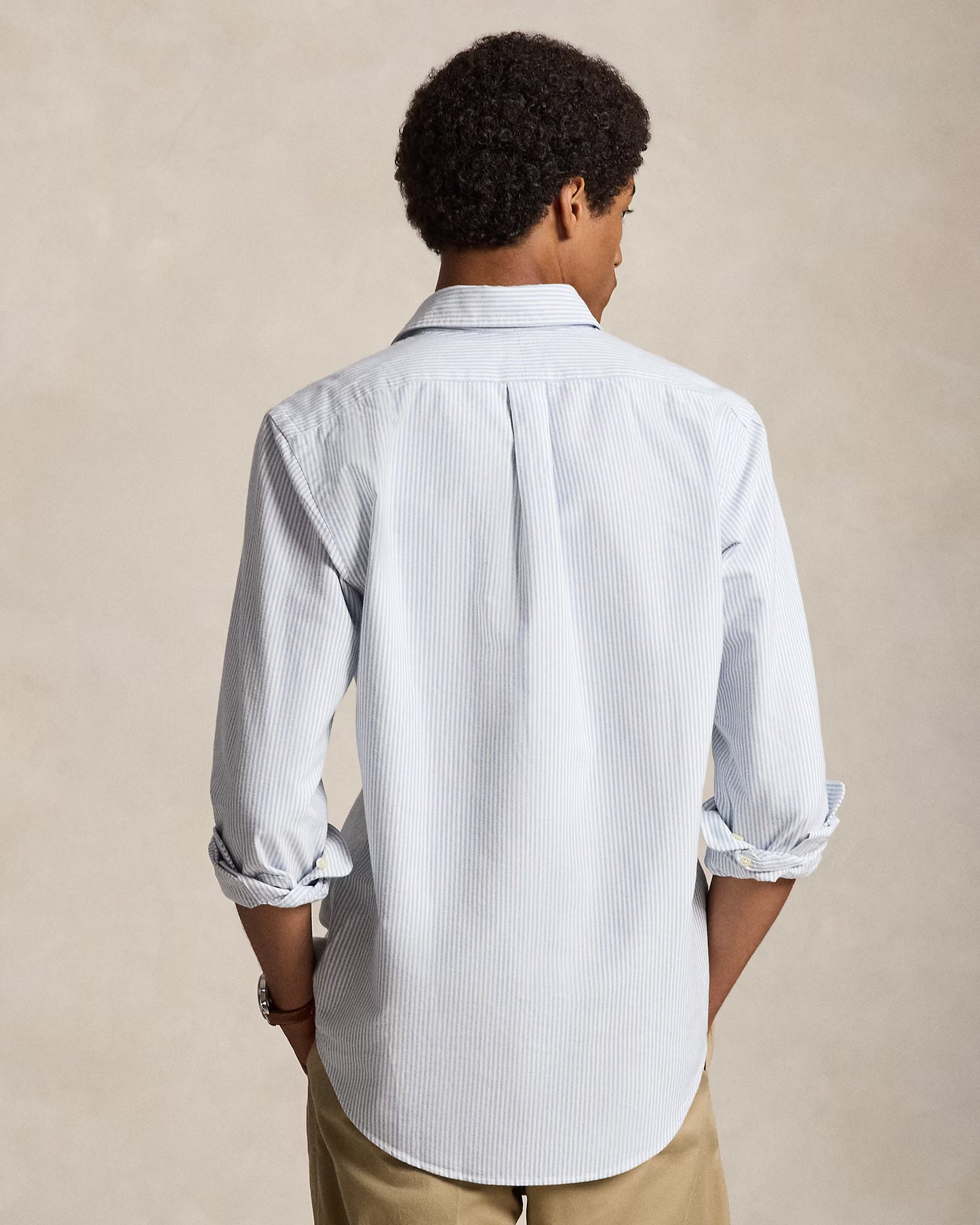 Ralph Lauren Oxford Cotton Striped Blue White Shirt