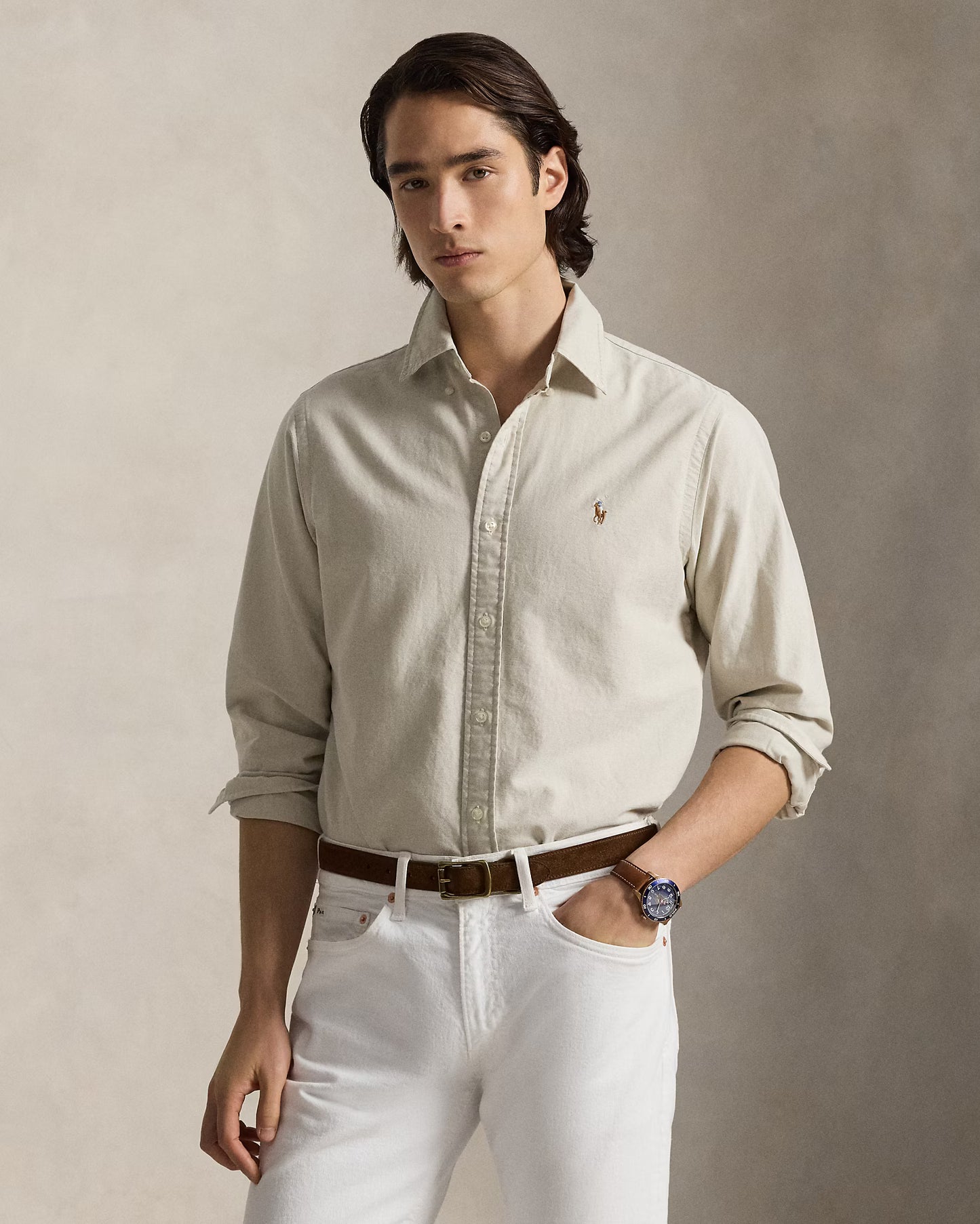 Ralph Lauren Beige Oxford Cotton Shirt