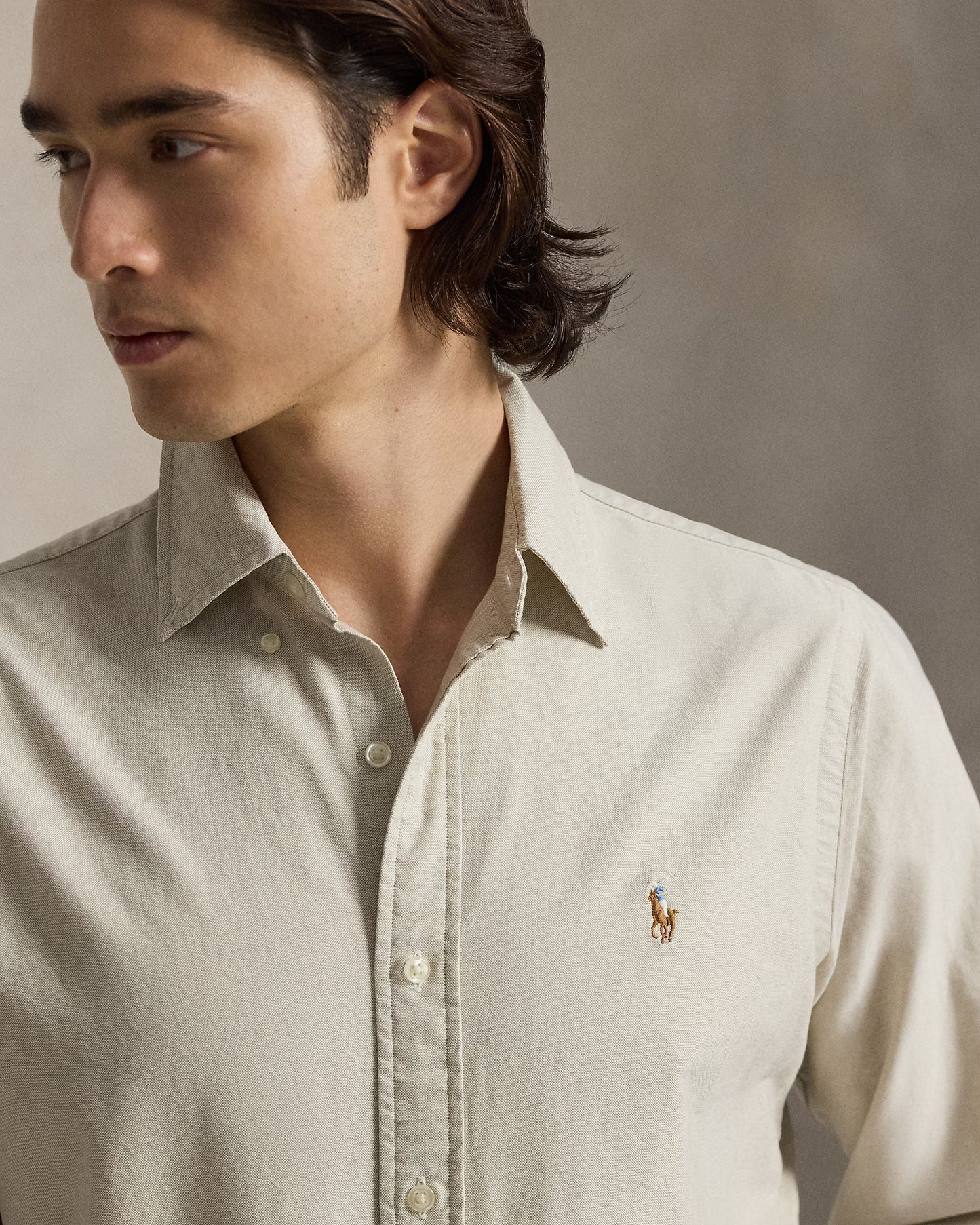 Ralph Lauren Beige Oxford Cotton Shirt