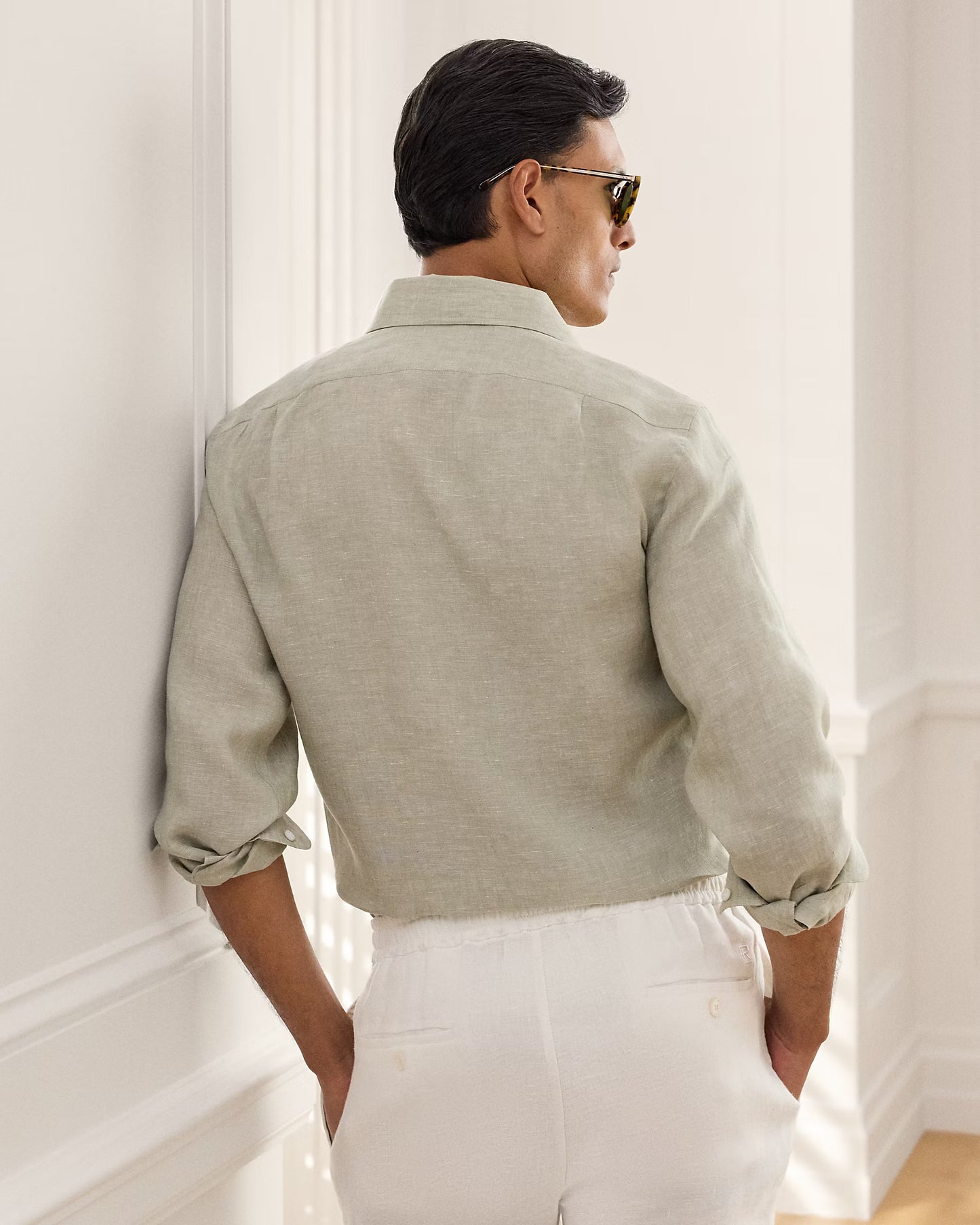 Ralph Lauren Cactus Green Linen Shirt