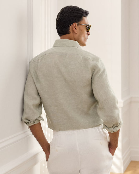 Ralph Lauren Cactus Green Linen Shirt