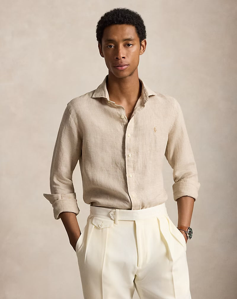 Ralph Lauren Sage Green Linen Shirt