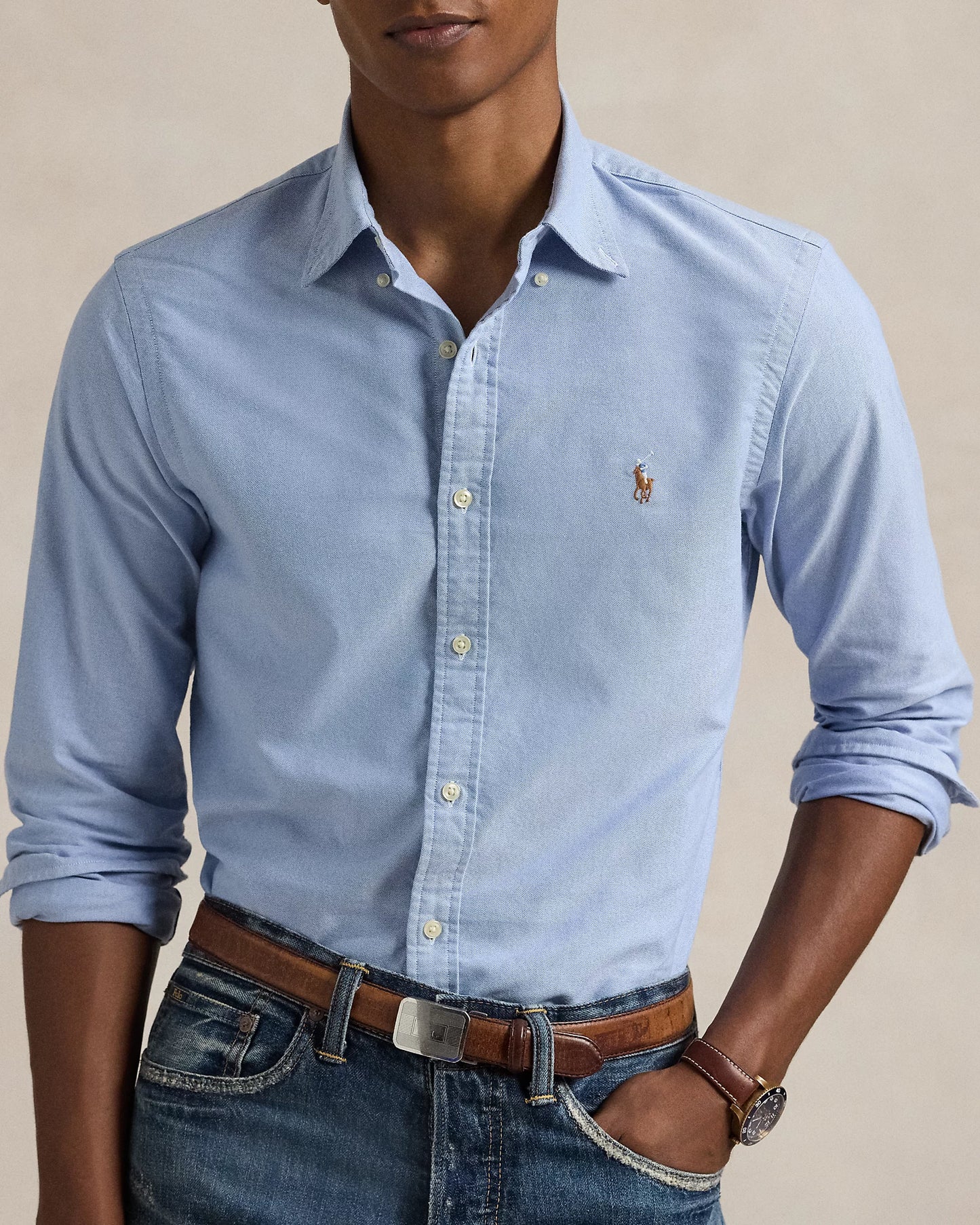 Ralph Lauren Blue Oxford Cotton Shirt