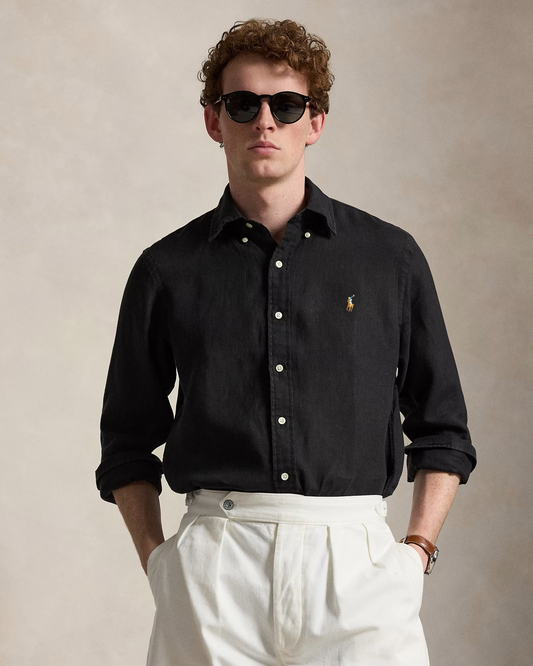 Ralph Lauren Black Linen Shirt
