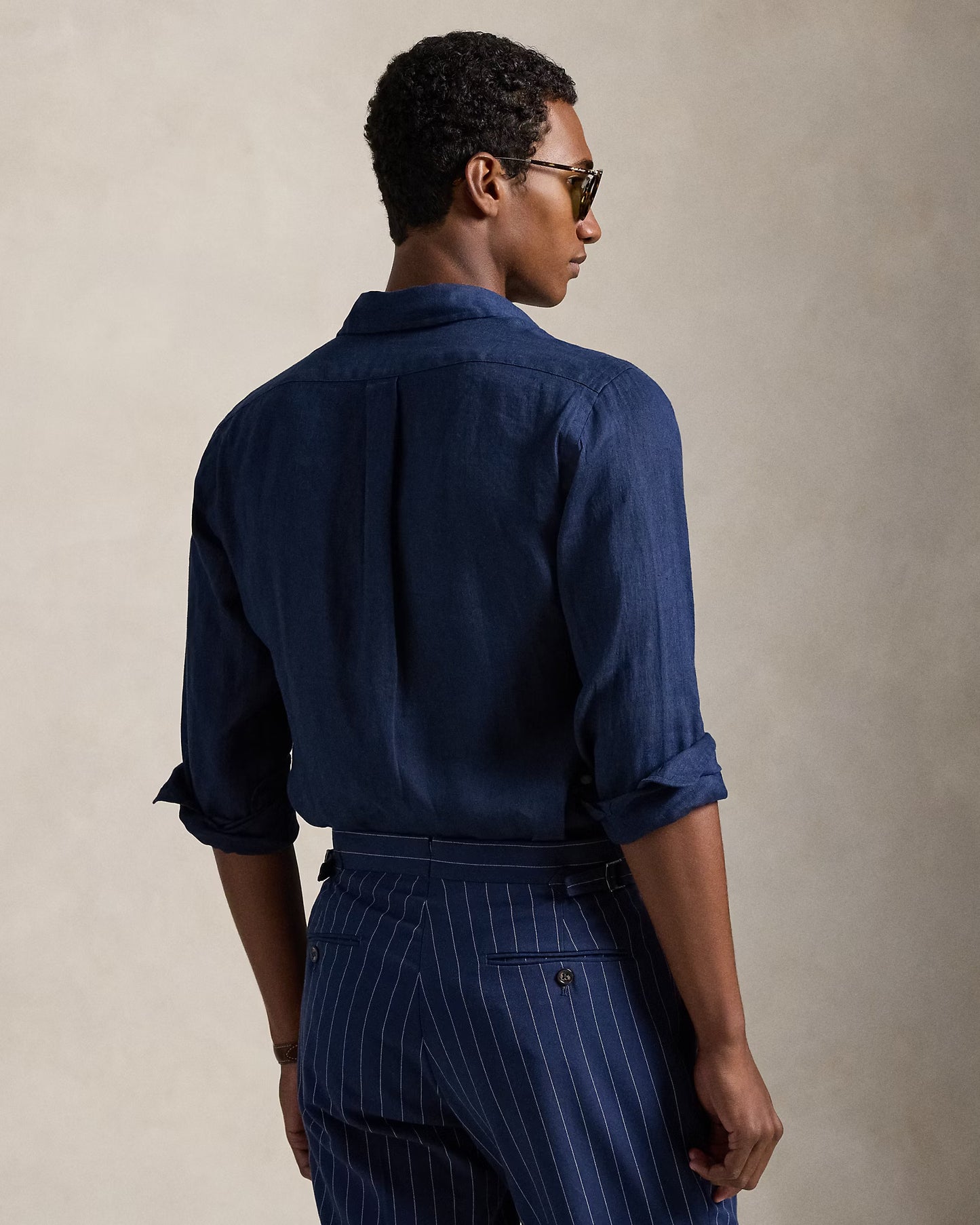 Ralph Lauren Navy Linen Shirt