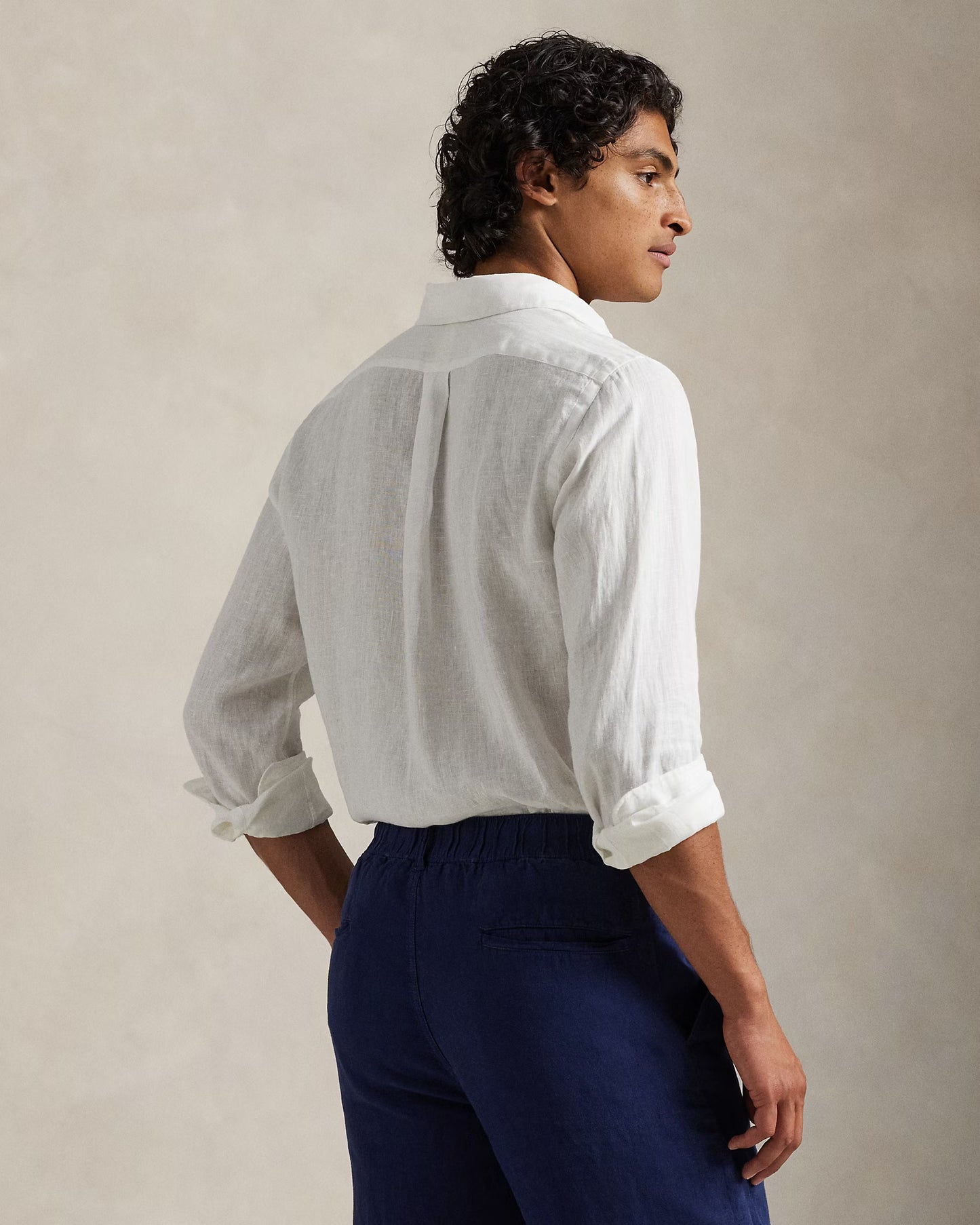 Ralph Lauren White Linen Shirt