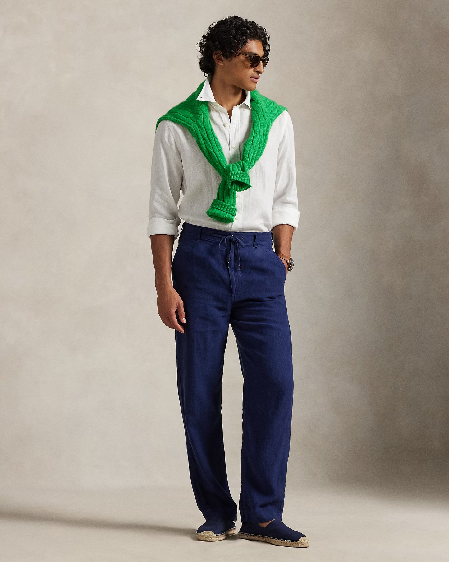 Ralph Lauren White Linen Shirt